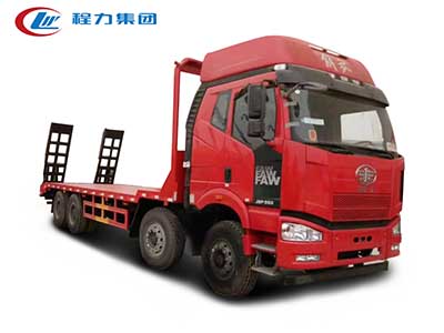 解放J6P前四后八平板運輸車